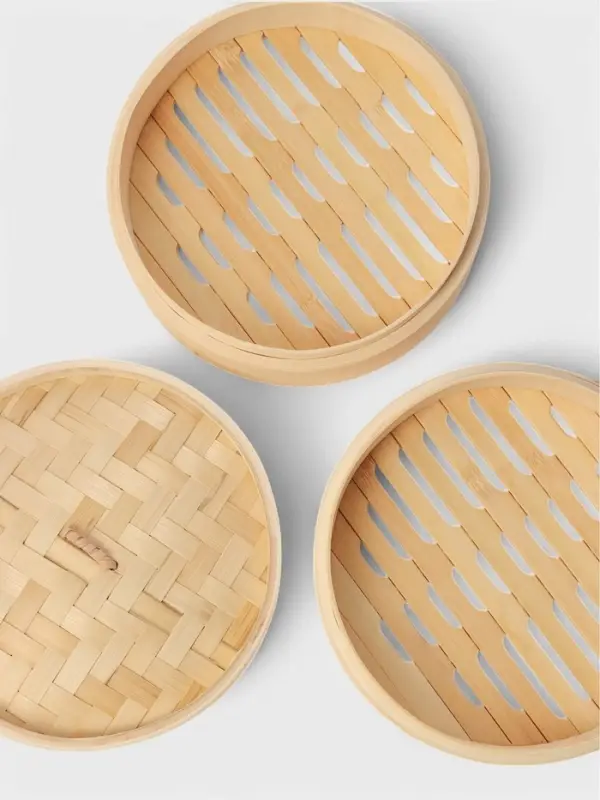 Пароварка Доляна &laquo;Восточная кухня&raquo;, 2 этажа, d=21 см, бамбук