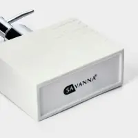 Набор для ванной SAVANNA &laquo;Камень&raquo;, 3 предмета, дозатор для мыла, стакан, мыльница