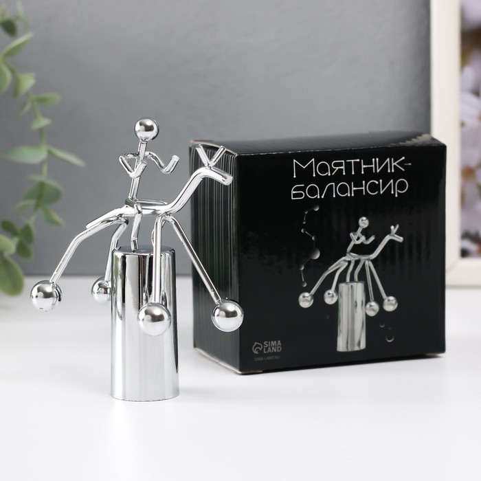 Маятник металл Маятник металл "Человечек на коне" 11,5х9,5х5 см