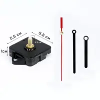 Часовой механизм со стрелками &laquo;Соломон-8&raquo;, плавный ход, шток 22 мм, стрелки 50/70/80 мм