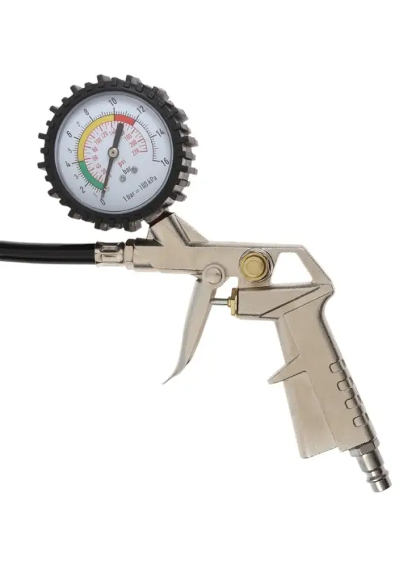 Пистолет пневматический для подкачки шин ТУНДРА, до 8 бар, шланг 400 мм