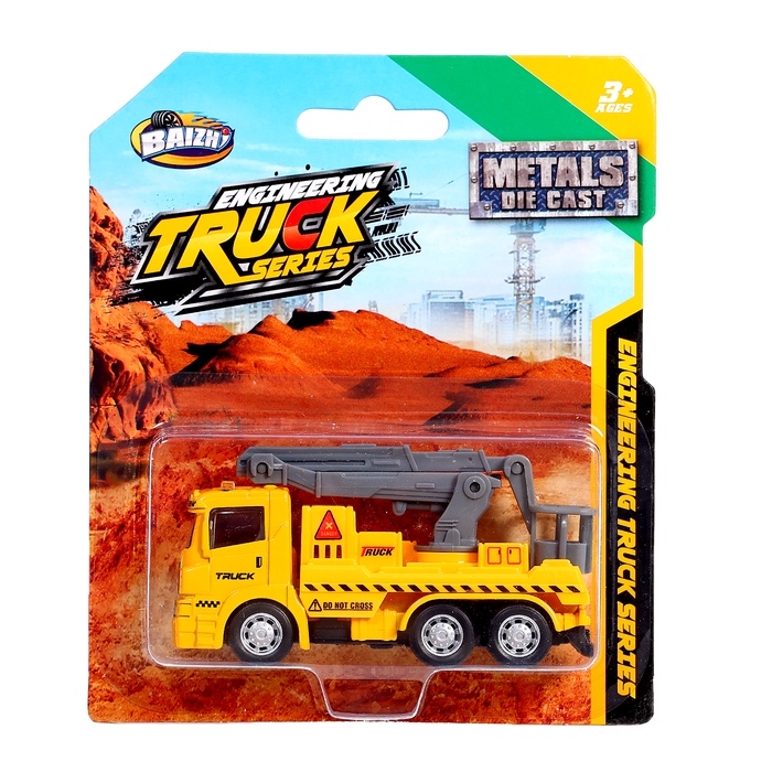 Машинка металлическа  Машинка металлическа "Строительная техника. Кран", МИКС