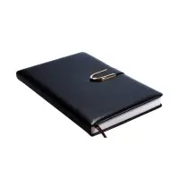 Ежедневник недатированный формат А5, с хлястиком, 112л, линия, пвх, Черный Ежедневник недатированный формат А5, с хлястиком, 112л, линия, пвх, Черный