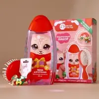 Подарочный набор детский &laquo;Оленёнок&raquo;, пена для купания 250 мл, расчёска и резинки для волос, Чистое счастье