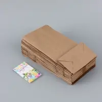 Подарочные пакеты с наклейками, крафт, набор 30 шт &laquo;День рождения&raquo;