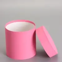 Шляпная коробка розовая, 15 х 15 см