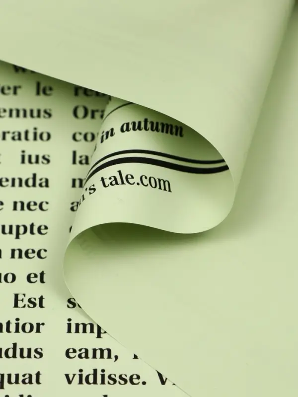 Пленка флористическая "Газета любви" 65мкм, 50х57 &plusmn;1см