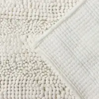 Коврик для дома LaDо́m, букли, плотность 1900 г, 50&times;80 см, белый