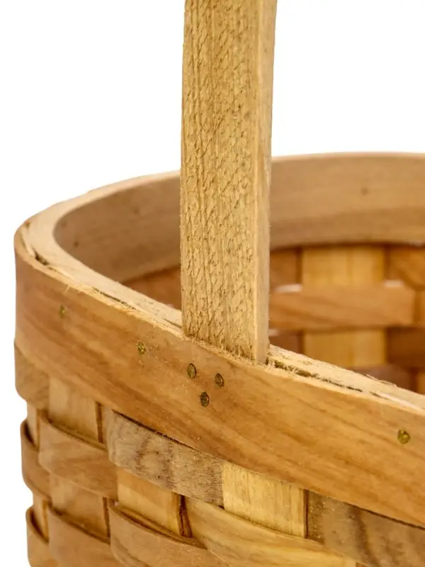 Корзина плетеная 22 х 15,5 х 12 см ручка h=13 см секвойя Корзина плетеная 22 х 15,5 х 12 см ручка h=13 см секвойя