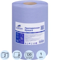 Бумага протирочная Luscan Prof 2сл 500лx1рул/уп 130м голубая