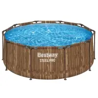 Бассейн каркасный Steel Pro, 305&times;100 см, круглый, цвет рейка, 561VM Bestway