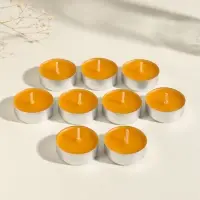 Набор свечей ароматических чайных &laquo;Мёд и молоко&raquo;, 9 шт.