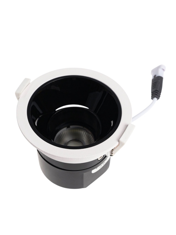 Светильник светодиодный встраиваемый, поворотный, 6Вт, 6500К, с драйвером, D75, черно-белый   107130 Светильник светодиодный встраиваемый, поворотный, 6Вт, 6500К, с драйвером, D75, черно-белый   107130