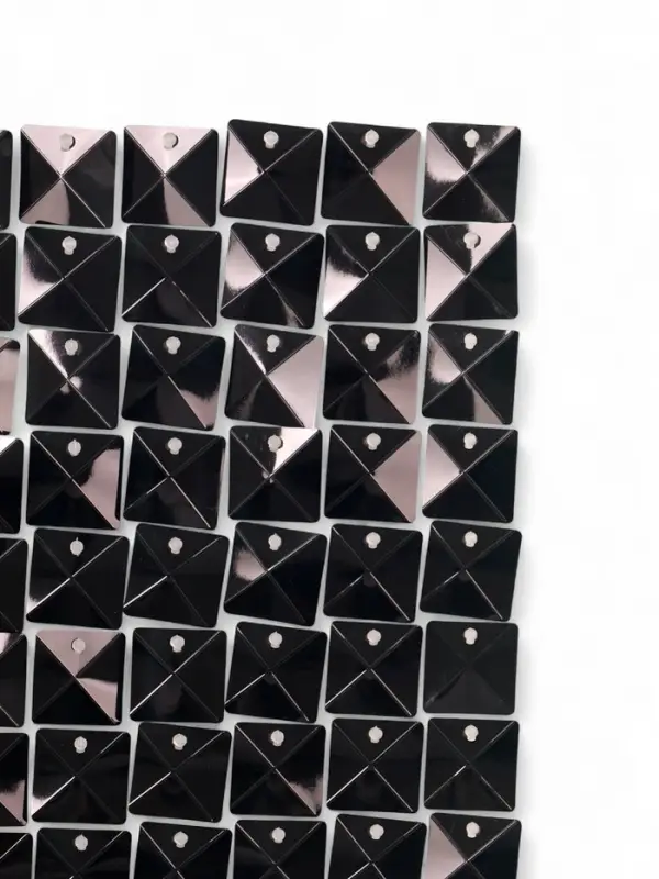 Панель с пайетками для фотозоны 30*30 см чёрная Панель с пайетками для фотозоны 30*30 см чёрная