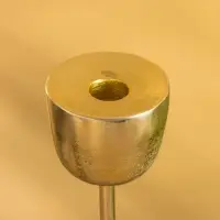 Подсвечник "Факел" алюминий 38 см, цв. золото