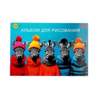 Альбом д/рис А4 32л на скобе Hatber "Ассорти. Выпуск №4", обл мел карт, офсет, 5В МИКС