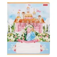 Тетрадь 12л кл Сказочные замки, обл мел карт, блок 65г/м2, МИКС