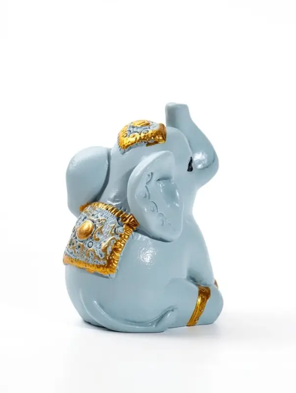 Фигурка &laquo;Серый слонёнок с узорной попоной&raquo;, набор 4 шт. 6&times;2.2&times;4.5 см