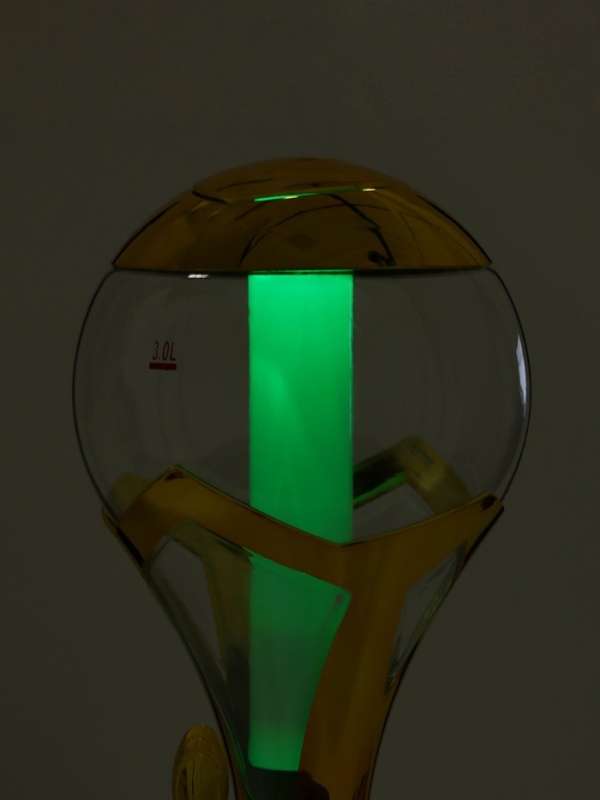 Башня пивная «Шар», 3 л, ёмкость для льда, подсветка, пластик, золотистый Башня пивная «Шар», 3 л, ёмкость для льда, подсветка, пластик, золотистый