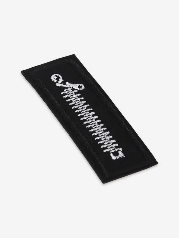 Термоаппликация &laquo;Молния&raquo;, 6&times;2.1 см, набор 10 шт., чёрная