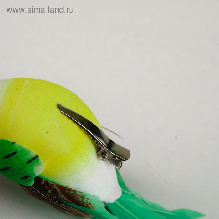 Птичка для декора и флористики, на прищепке, МИКС, пластиковая, 1шт., 8 х 8 см Птичка для декора и флористики, на прищепке, МИКС, пластиковая, 1шт., 8 х 8 см