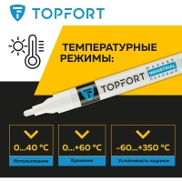 Маркер лаковый Topfort Industrial 4 мм белый