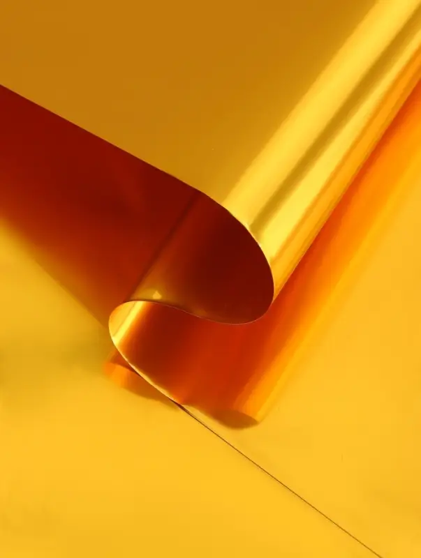 Пленка для цветов и букетов &laquo;Металл&raquo;, золото, 0.57&times;5 м &plusmn;5% см