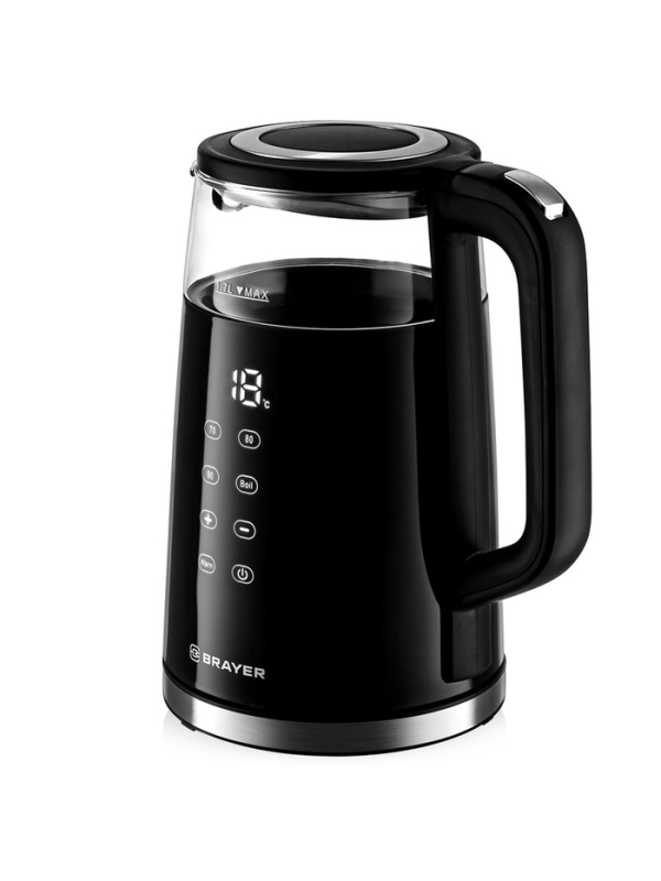 Чайник электрический BRAYER 1037BR,1.7 л, нерж.сталь с пластик. Покрытием Cool Touch,2200Вт Чайник электрический BRAYER 1037BR,1.7 л, нерж.сталь с пластик. Покрытием Cool Touch,2200Вт