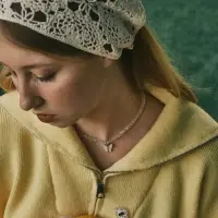 Чокер «Бабочка» хрусталь, белый в серебре, 36 см + 5 см доп, цепочка