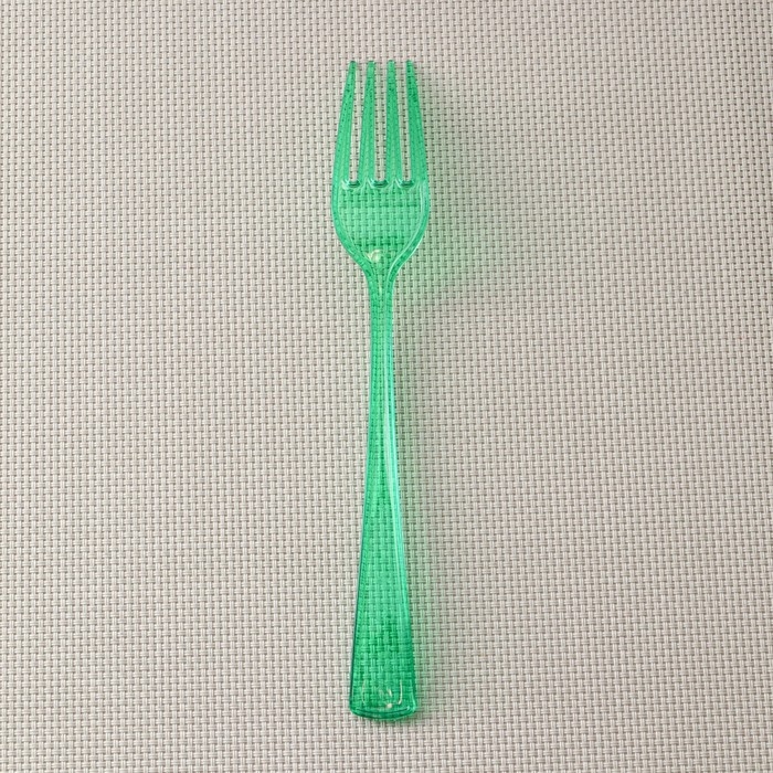 Вилка пластиковая одноразовая, прозрачная, 18 см, набор 10 шт, цвет МИКС Вилка пластиковая одноразовая, прозрачная, 18 см, набор 10 шт, цвет МИКС