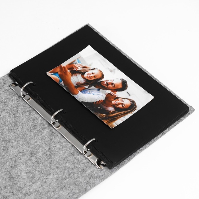 Фотоальбом войлок 30 листов Фотоальбом войлок 30 листов "Сердечко" 24,5х20 см