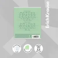 Тетрадь 12 листов в косую линейку ErichKrause «Классика Visio», обложка мелованный картон, зелёная Тетрадь 12 листов в косую линейку ErichKrause «Классика Visio», обложка мелованный картон, зелёная