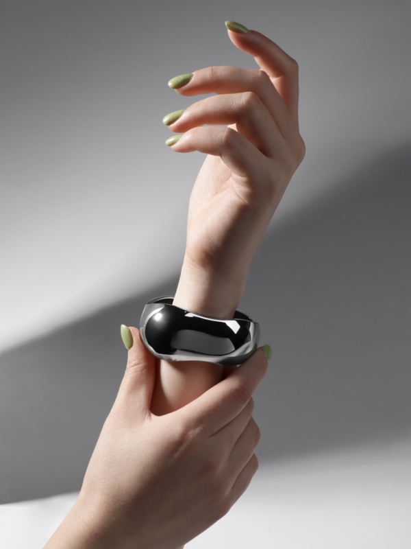 Браслет металл «Манжета» мятый, цвет серебро Браслет металл «Манжета» мятый, цвет серебро