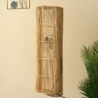 Светильник настенный из ротанга «Айша», 2×120 Вт, Е27, 23×15×80 см