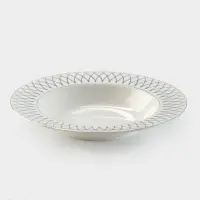 Тарелка глубокая WY Royal bird, 290 мл, d=21.5 см, фарфор, белая