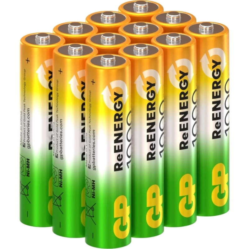 Аккумулятор GP GP100AAAHC-B12/100AAAHCRGY-B12 /312 ААА 1000(min950mAh)12шт