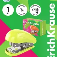 Степлер mini №24/6 20 л ErichKrause Compact Neon, МИКС
