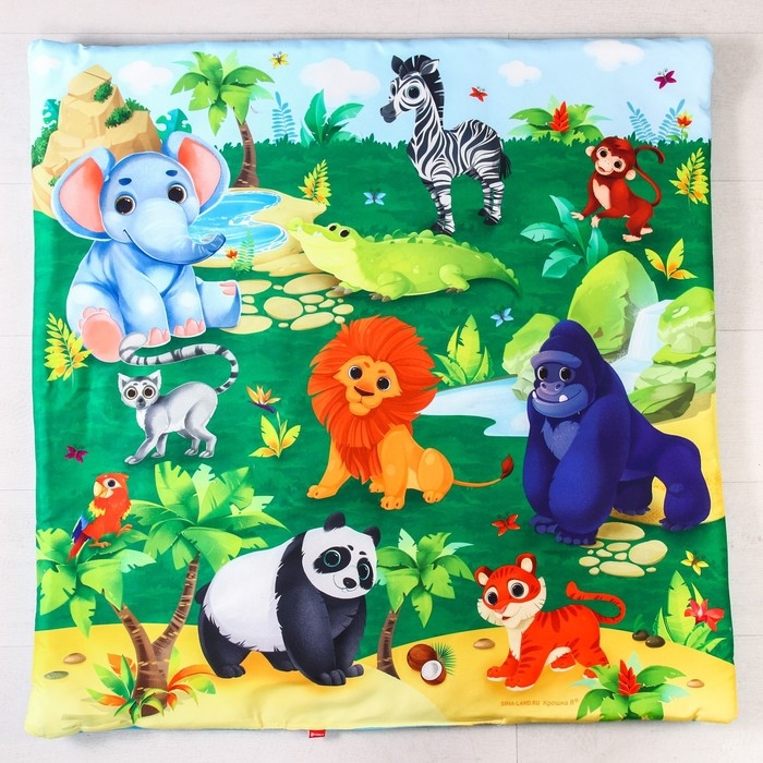 Развивающий коврик с дугами «Африка», 85х85 см, Крошка Я Развивающий коврик с дугами «Африка», 85х85 см, Крошка Я