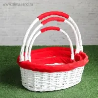 Набор корзин, 3 шт, 38×30×15/38 см, 34×26×12/33 см, 28×20×9/26 см, ива Набор корзин, 3 шт, 38×30×15/38 см, 34×26×12/33 см, 28×20×9/26 см, ива