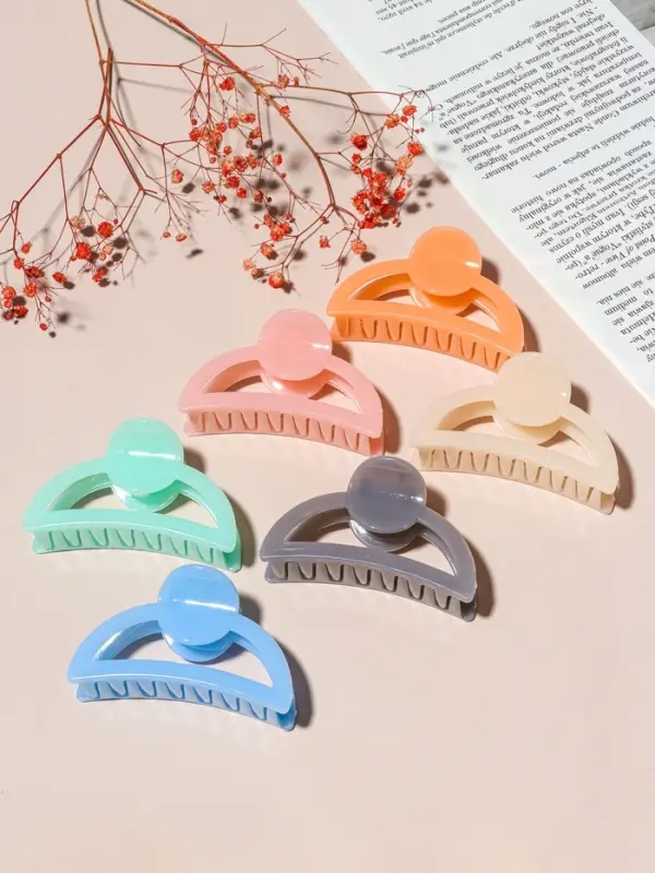 Крабик для волос &laquo;Глянец&raquo;, дуга круг люкс, 9 см, МИКС