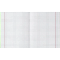 Тетрадь в зеленом офсете 18л, клетка уп. по 20 шт./запайка, 100% белизна