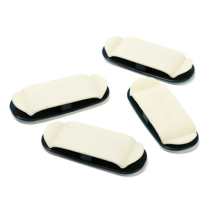 Держатель для проводов 75&times;30 мм, белый, 4 шт.