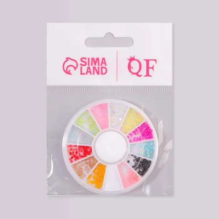 Стразы для декора «Неон», разноцветные