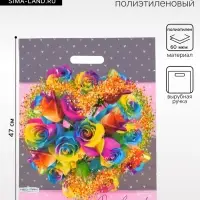 Пакет &laquo;Очарование&raquo;, полиэтиленовый, с вырубной ручкой, 38&times;47 см, 60 мкм