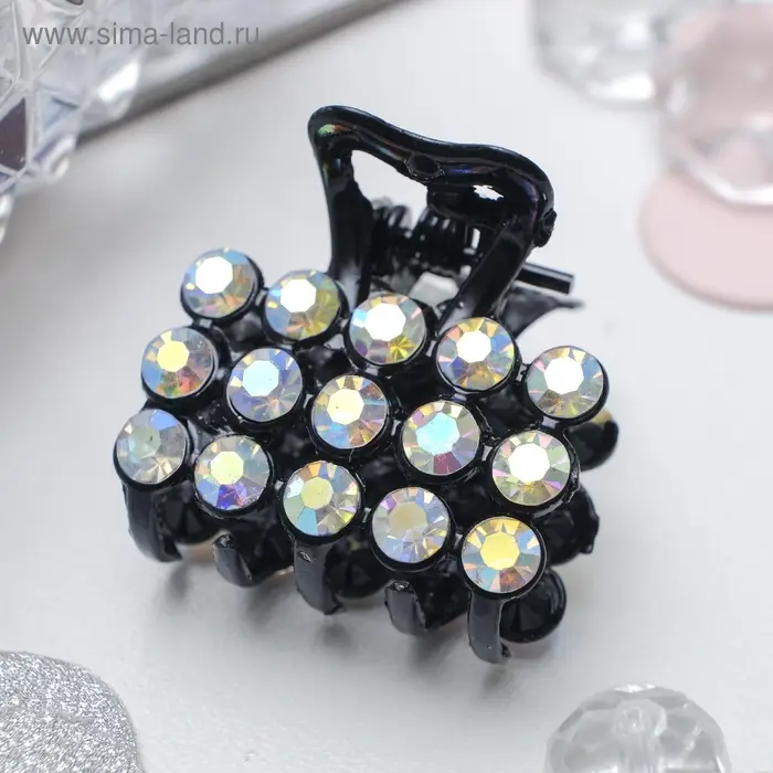 Крабик для волос «Классик», 2.5 см, чёрный Крабик для волос «Классик», 2.5 см, чёрный