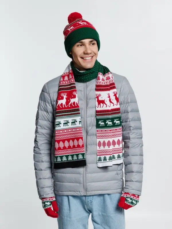 Перчатки Mirakler, красные с зеленым, размер S/M Перчатки Mirakler, красные с зеленым, размер S/M