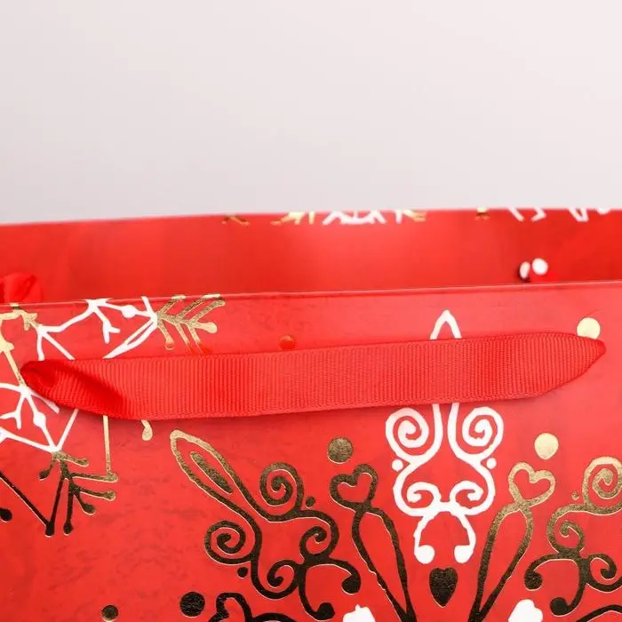 Пакет подарочный новогодний ламинированный «Новгоднее великолепие», L 40 х 31 х 11.5 см