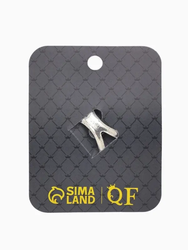 Кольцо для платка Кольцо для платка "Цветок Астра", цвет белый в чернёном серебре