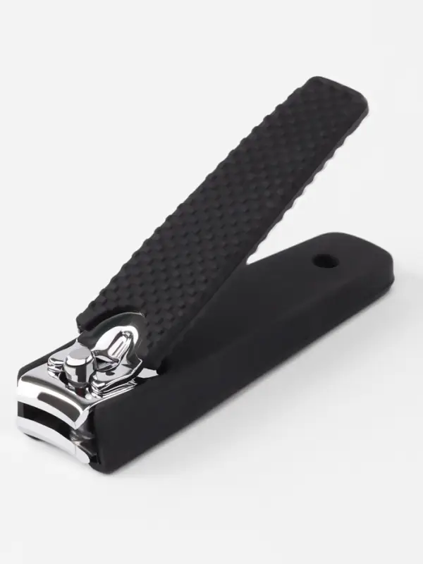 Кусачки книпсер маникюрные, 6.2&times;1.7 см, цвет чёрный, серебристый