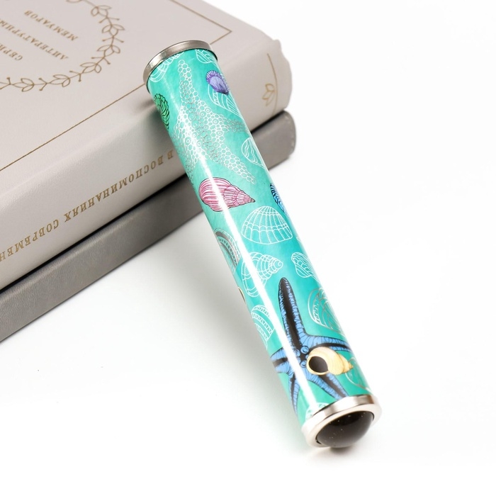 Калейдоскоп Калейдоскоп "Морской с серебрянным тиснением" 17х3х3 см